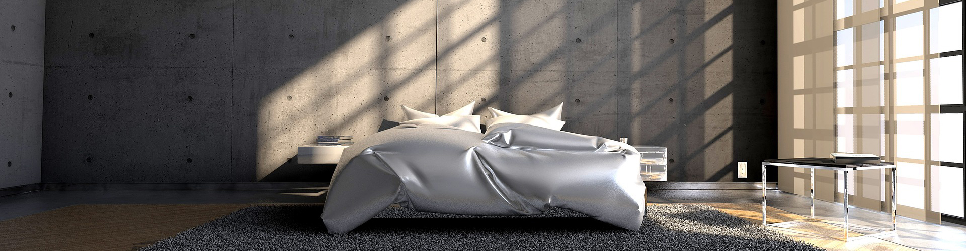 Minimalist loft bedroom