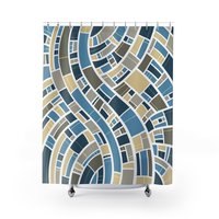 Modern Mosaic Shower Curtain