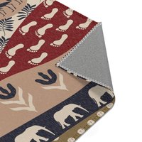 African rug close up of the corner.