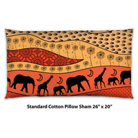 Colorful African Art Bedding, Cotton or Poly