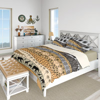 Neutral African Art Bedding