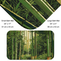Bamboo forest bath mat, size chart