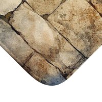 Rustic Sandstone Shower Curtain, Bath Mat