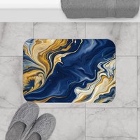 Abstract Acrylic Pour Shower Curtain