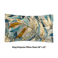 Watercolor Leaves Bedding, Cotton or Poly