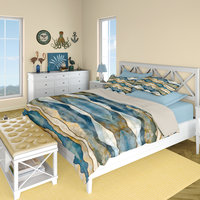 Winter Boho Stripes Coastal Bedding