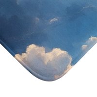 Blue Sky Shower Curtain, Fluffy White Clouds
