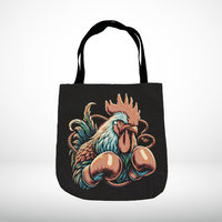Fighting Cockerel Woven Tapestry Bag