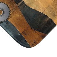 Steampunk Shower Curtain. Bath Mat