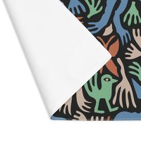 Whimsical Animals and Plants Placemat back