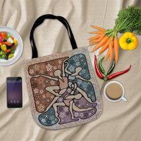 Modern Dancers Woven Shopping Bag