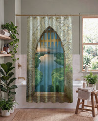 Medieval Castle Fantasy Shower Curtain