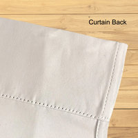 Rod pocket curtain reverse side