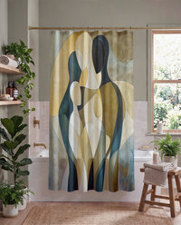 Modern Art Family Shower Curtain