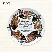 Personalized Coworker Retirement Gift Plate for a Fisherman