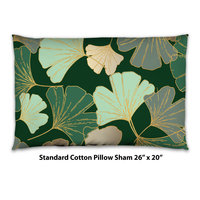 Ginkgo Leaf Bedding, Cotton or Poly
