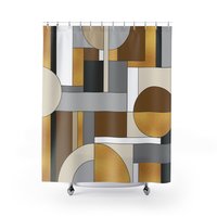 Geometric Shapes Shower Curtain