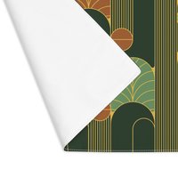 Forest Green Art Deco Placemat Back