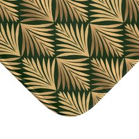 Floral Art Deco Shower Curtain, Bath Mat