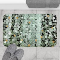 Green Trees Mosaic Shower Curtain