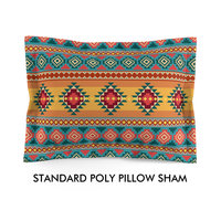 colorful tribal polyester standard Pillow Shams 