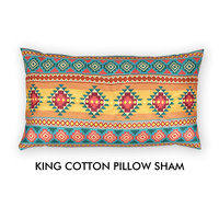 colorful tribal cotton king Pillow Shams 