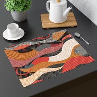 Multicolor Abstract Shapes placemat