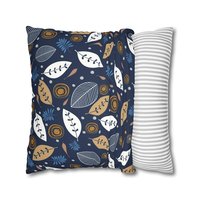 Navy blue pillow cover