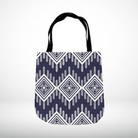 Tribal Pattern Woven Tapestry Bag