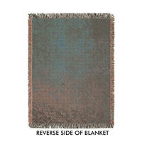 reverse side of a woven blanket.