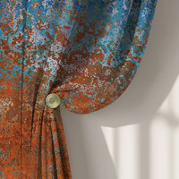 Southwestern Abstract Window Curtains, Rod Pocket Panels