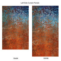 Southwestern Abstract Window Curtains, Rod Pocket Panel sizes