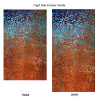 Southwestern Abstract Window Curtains, Rod Pocket Panel sizes