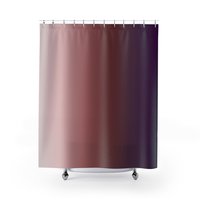 Purple Ombré Stripes Shower Curtain