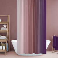 Mauve Ombré Stripes Shower Curtain