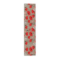 Red Poppies Table Runner