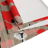 Red Poppy Table Runner back