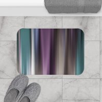 Muted Vertical Stripes Shower Curtain