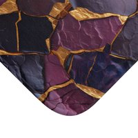 Purple and Gold Kintsugi Shower Curtain