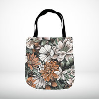 Retro Floral Woven Tapestry Bag