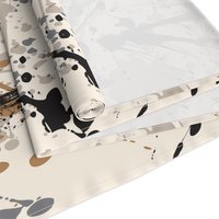 Neutral Paint Spatter Table Runner folded