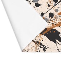 Neutral Paint Spatter Cotton Placemat Back