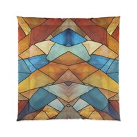 Stained Glass Eagle Comforter, Queen