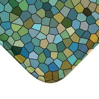 Aqua Mosaic Shower Curtain