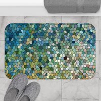 Aqua Mosaic Shower Curtain