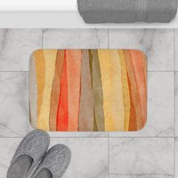 Tropical Sand Striped Shower Curtain