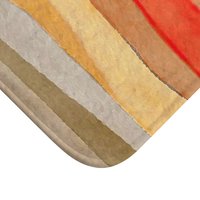 Tropical Sand Striped Shower Curtain