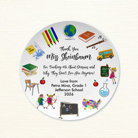 Personalized Teacher Appreciation Gift Plate