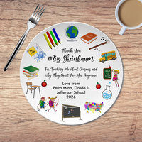 Personalized Teacher Appreciation Gift Plate