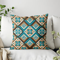 Southwestern Throw Pillow, Diamond Pattern